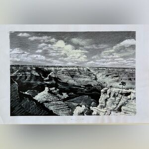 Master Art Work for Photo Etching Plate of the Grand Canyon by Ron Pekar
